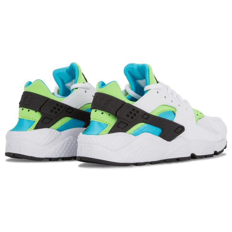 Nike Air Huarache Run Wit Clearwater Flash Lime Dames 634835-100