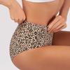 High Waist Leopard & Zebra Print Seamless Plus Size Ice Silk Panties