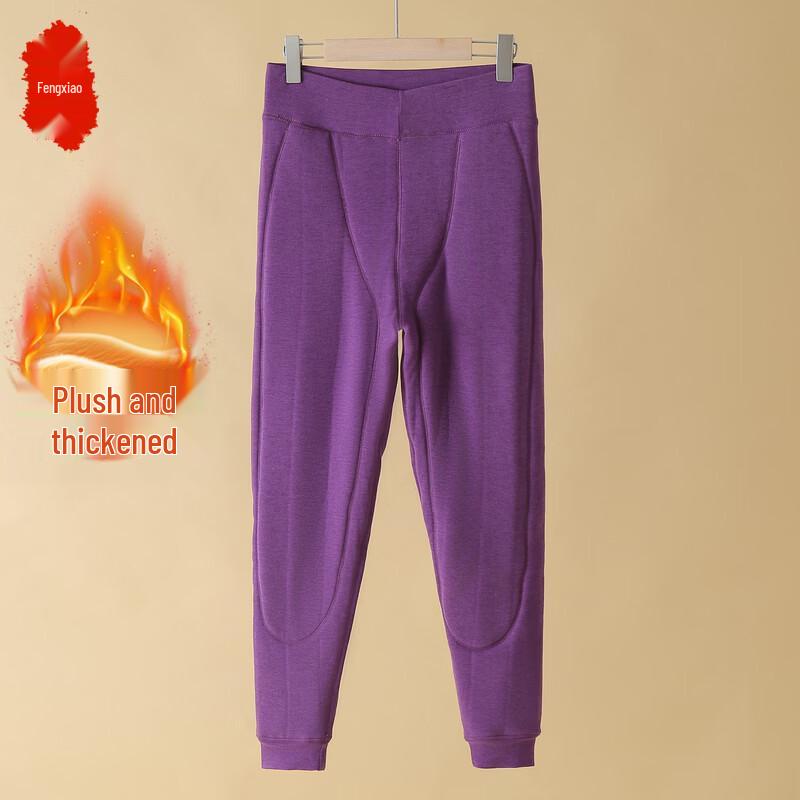 Women's Thickened Velvet-Lined Thermal Leggings with Knee Protection