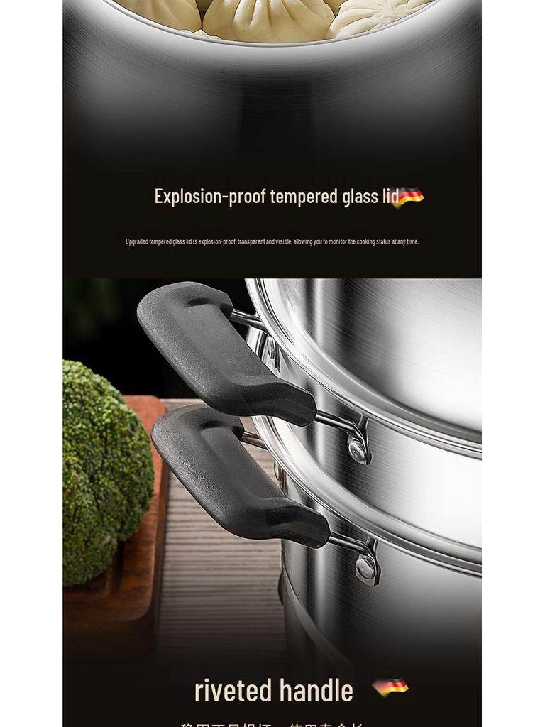 Aburitor Multi-Strat din Oțel Inoxidabil pentru Uz Casnic & Comercial - Compatibil cu Inducție & Gaz