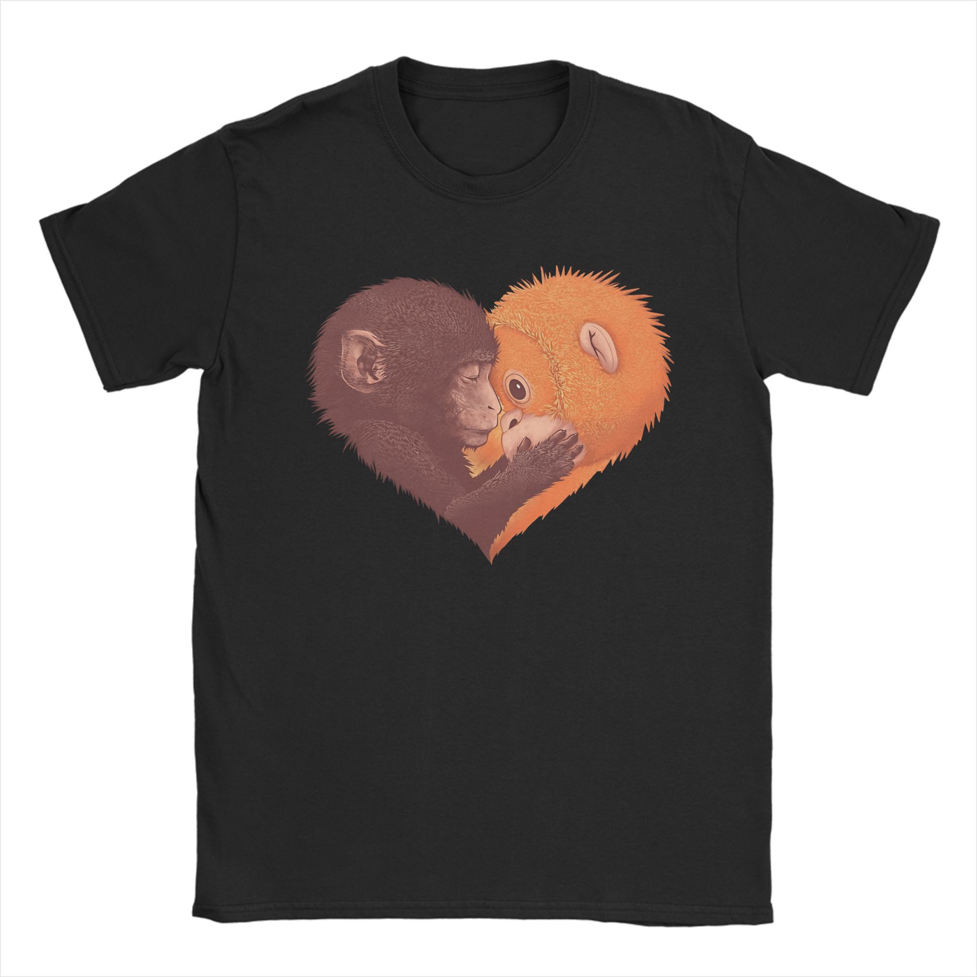 Adopt Dont Shop Punch Monkey TShirt for Unisex Vintage Cotton Tees Round Neck Short Sleeve T Shirt Graphic Tops S