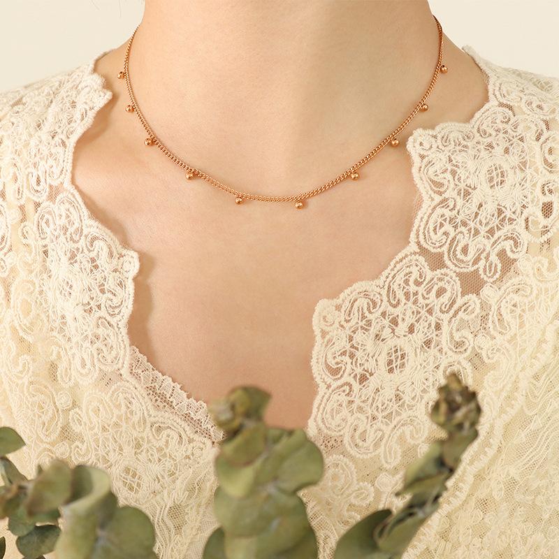 Design Small Beads Collarbone Sexy Necklace Women, Summer Fashion Temperament Jewelry P568
