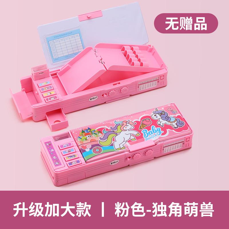 Multifunctioneel Wachtwoordslot Prinses Schrijfgerei Doos Cartoon Grote Capaciteit Hoge Waarde Etui Schoolmeisje