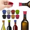 2Pcs Food Grade Silicone Wine Stoppers Leak Proof Bottle Sealers Multi Color Preserver Caps Barware Kitchen Bottle Sealing Tools