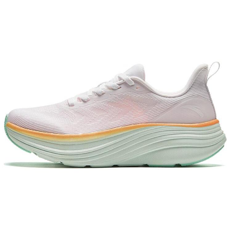 

New Anta Cushioning Lightweight Low Top Casual Running Shoes Women s Pink Green 122425521-5 36