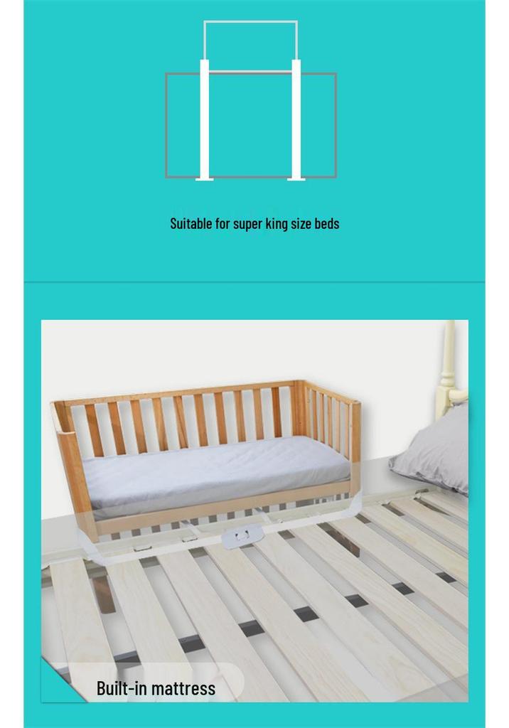 Large Bed Safety Strap for Crib & Bunk - Anti-Movement Fixing Device for Children's Bed