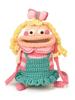 Cartoon Plush Woolen Phone Bag For Women With Knit Design And Shoulder Strap