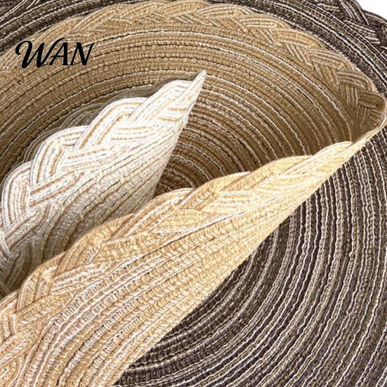 Eco-friendly Placemat 12 Inch Round Placemats, Polyester Woven Braided Place Mats, Washable Heat Resistant Circle Dining Table Mats for Kitchen