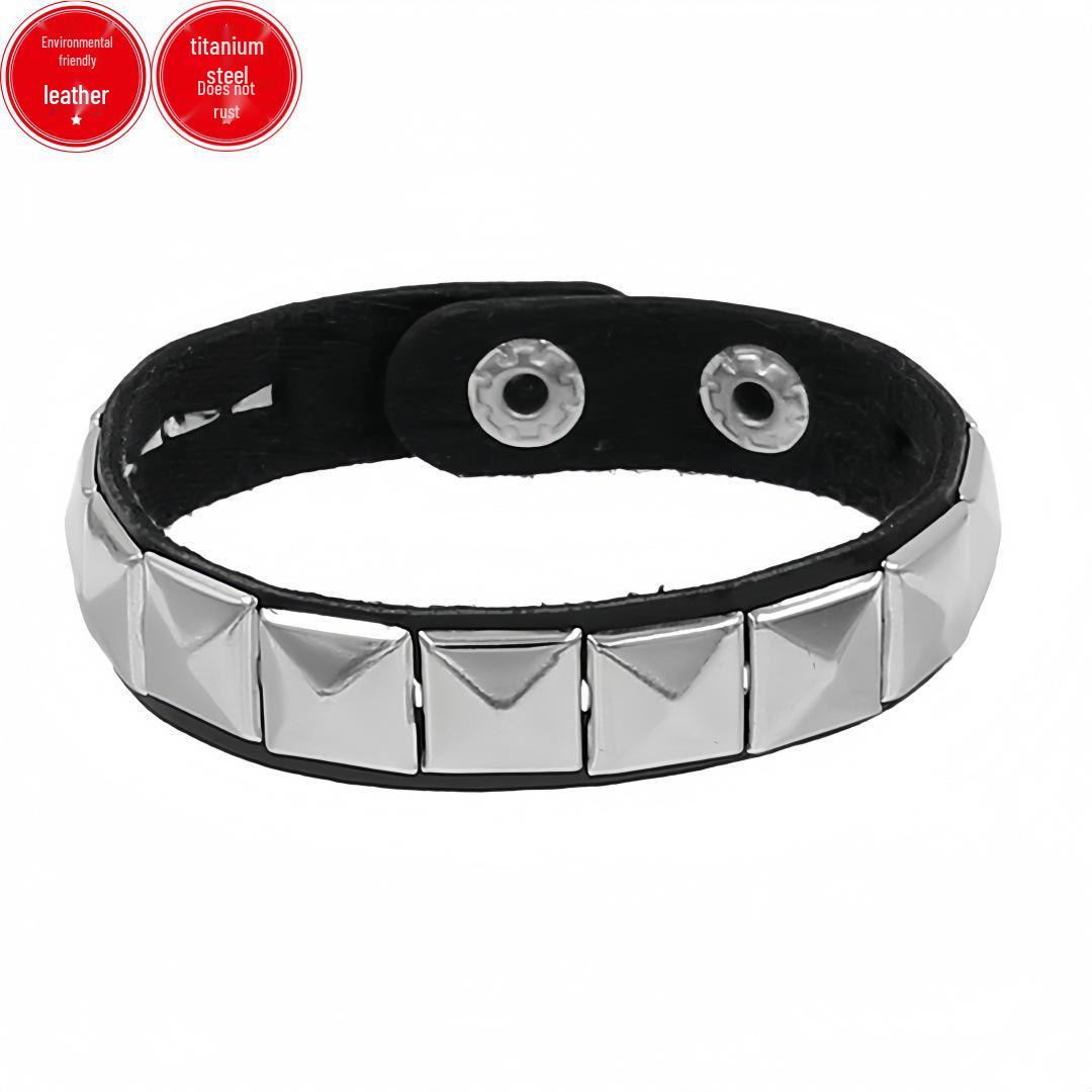 

Европейский и американский панк уличный стиль браслет с заклепками: Браслет из ПУ кожи