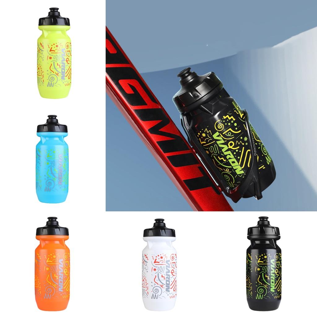 Viaron Láhev na vodu s postavičkami, mačkací typ, cyklistická láhev pro horskou cyklistiku 550 ml