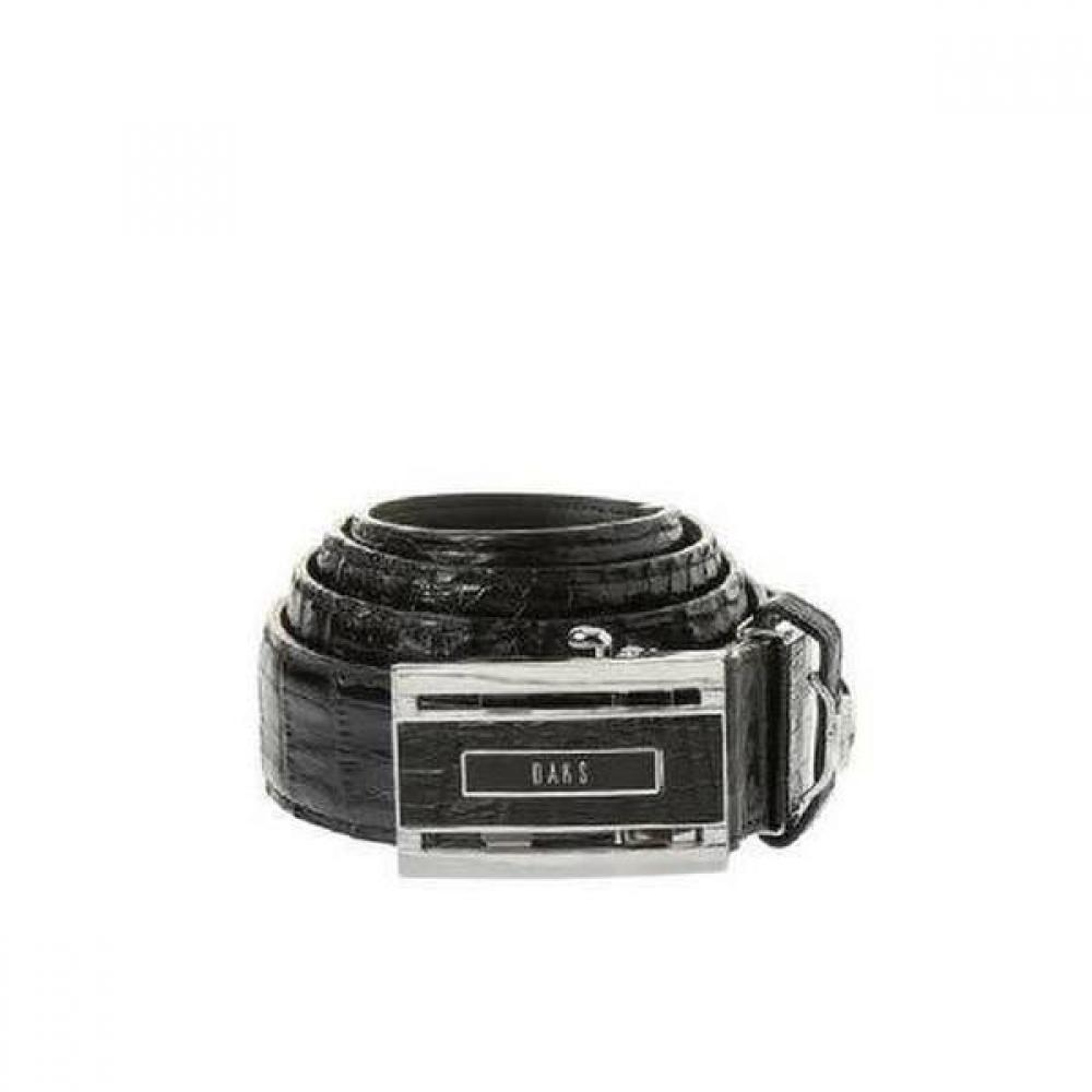 Daks Black Crocodile Leather Automatic Belt Dbbe1f703bk Single option