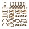 Set di Ferramenta per Borsa Fibbia Girevole Fibbia a D Fibbie a Scorrimento Chiusure Clip Portachiavi Borsa Realizzazione Collana