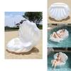 Stylish White Pearl Seashell Water Float Bed For Adults Pvc Material
