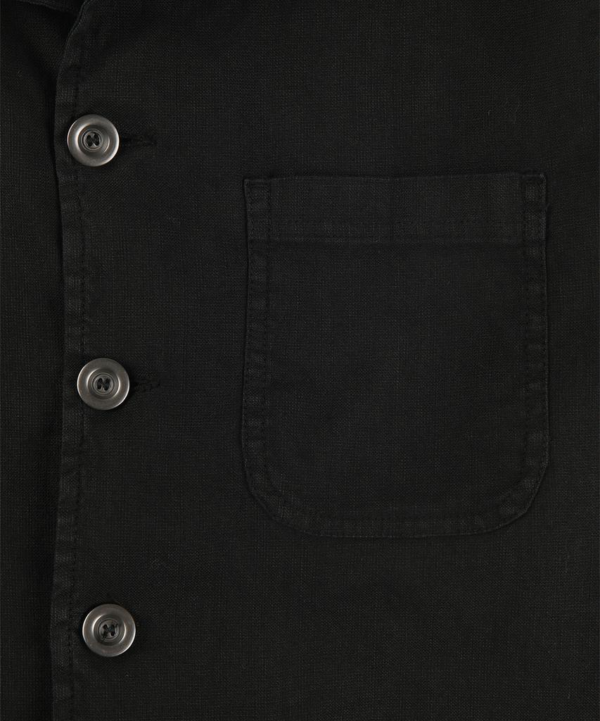 Panicale Black Cotton Linen Jacket