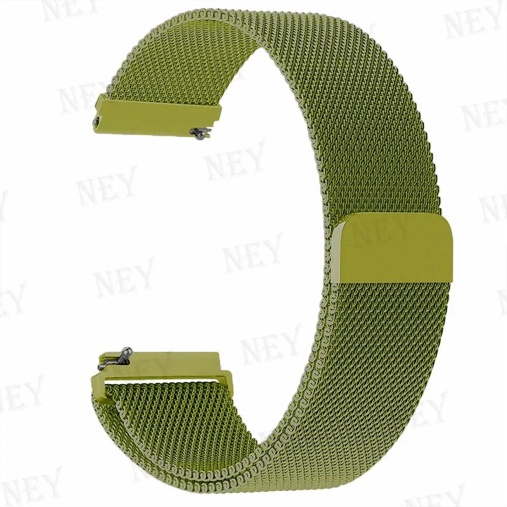 20mm/22mm Milanese Loop For Amazfit GTS/4/2e/3/2/GTS2 Mini/GTR 47mm/GTR2/3/4/Pro stratos Metal Bracelet Amazfit bip 3 pro strap