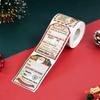 200Pcs/Roll Creative Candy Packaging Stickers Santa Claus Greeting Cards Decorations "To From" Gift