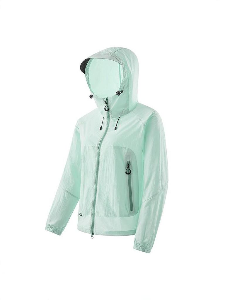 Women's Lightweight UV Protection Hooded Jacket - Quick Dry, Breathable, Ice Silk Summer Sun Shield