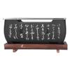 Household Japanese Barbecue Grill Aluminium Alloy Charcoal Barbecue Stove Oven with Wooden Base Plate for Home Outdoor