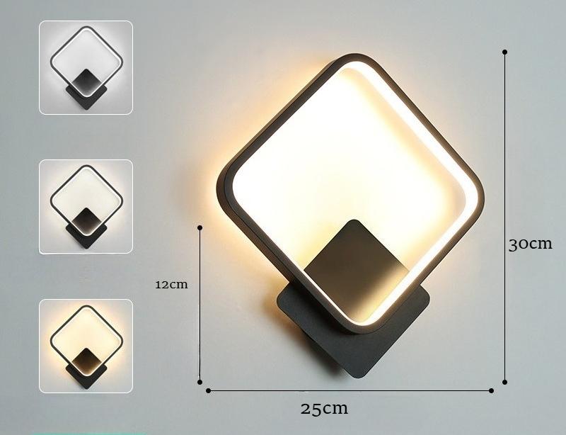 Modern LED Wall Lamp Round Light Aluminium Home Decor Bedroom Bedside Living Room Hallway Corridor Foyer Indoor Lighting Fixture