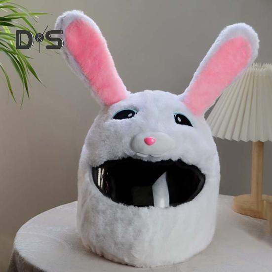 Motorsykkelhjelmdeksel Støvtett Universal Sykkelhjelmtrekk Funny Plush Motorsykkelhodeplagg for helhjelmer