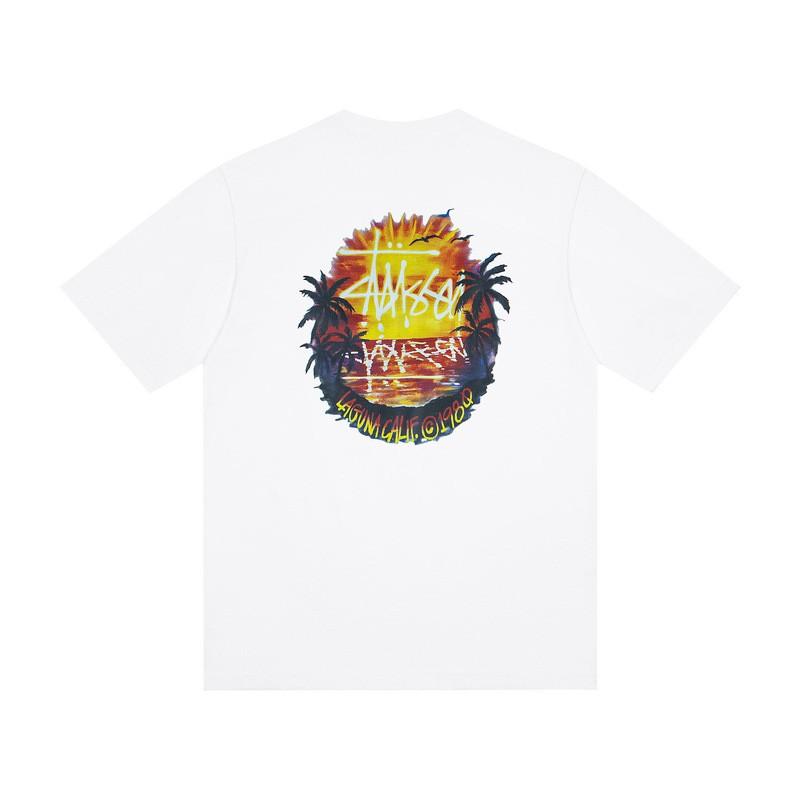 Camiseta de Algodón Unisex de Corte Holgado con Estampado de Letras Camiseta Casual de Manga Corta para Adolescentes y Adultos