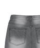 High School Disco Vintage Washed Denim Long Skirt