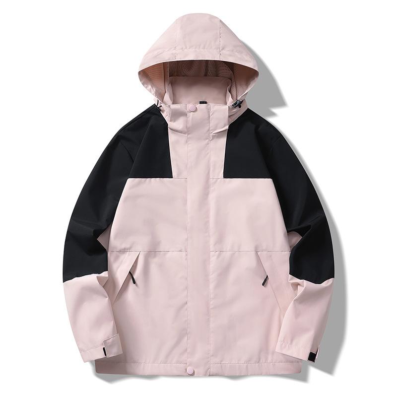 Herbst- und Winter-Outdoor-Jacke für draußen Drei-in-eins für Herren und Damen Abnehmbares Innenfutter Zweiteiliges Set Paar Trendige Marke Bergsteigen