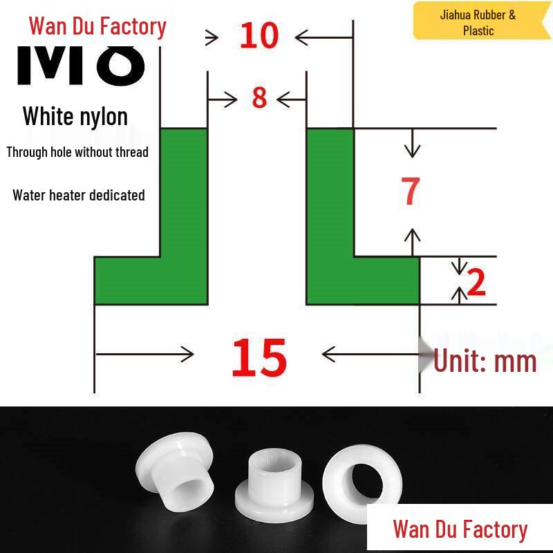 T-Shaped Nylon Insulating Bushing Spacer for M3-M35 Threads