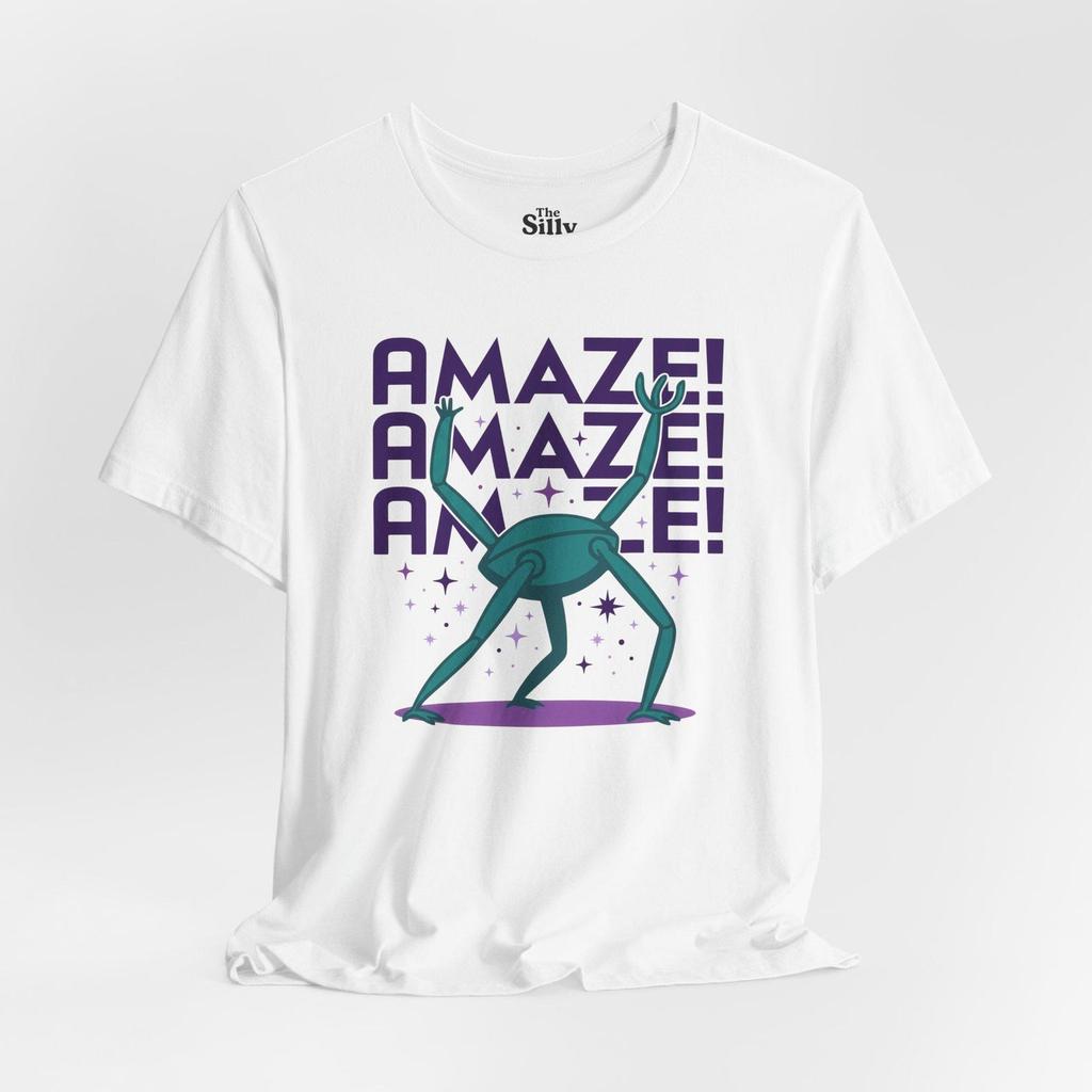 Amaze Amaze Amaze Shirt - Project Hail Mary Fan Art Tee - Rocky the Eridian Sci-Fi T-Shirt - Gift for Space Lovers & Bookworms