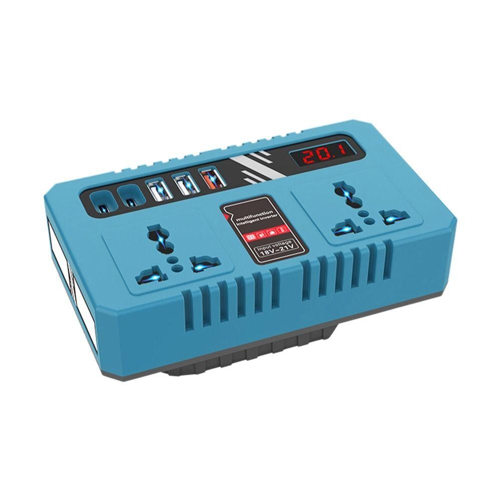 With LED Work Light 120W Portable Power Inverter Battery Inverter Adapter for Makita 18V Battery
