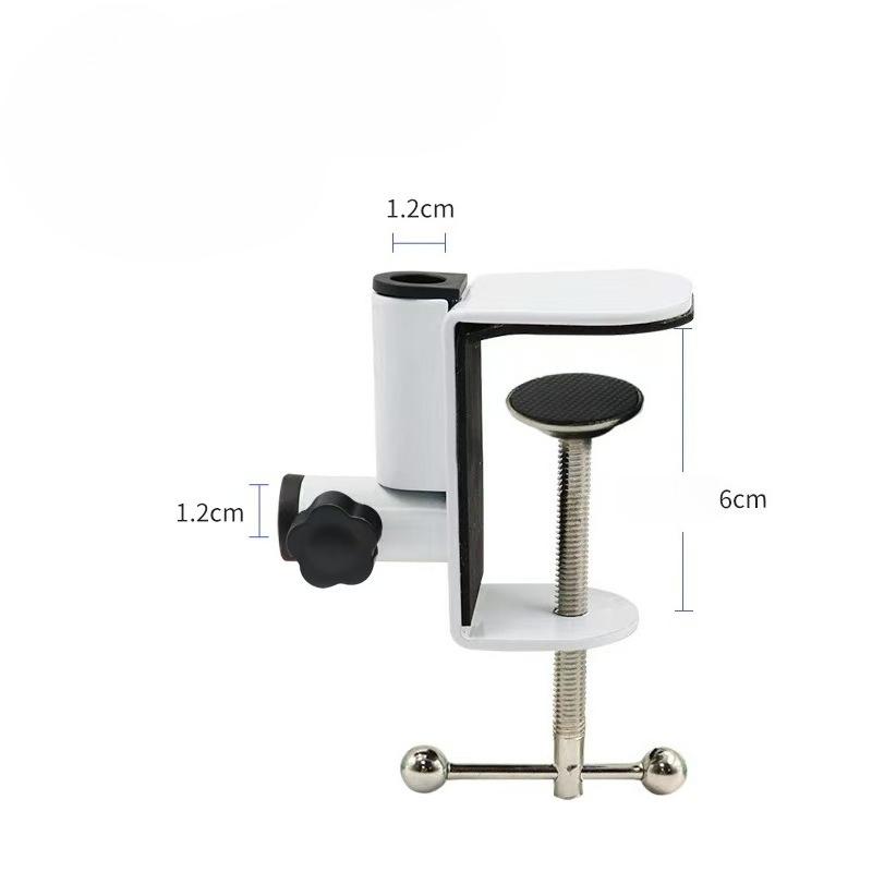 Universal Desk C Clamp Adapter Fixed Connector for Microphone Lamp Webcam Camera Support Stand Accessories