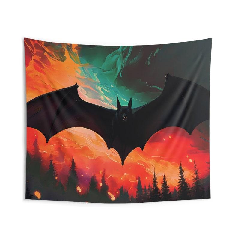 Fire Bat tapestry 75x100