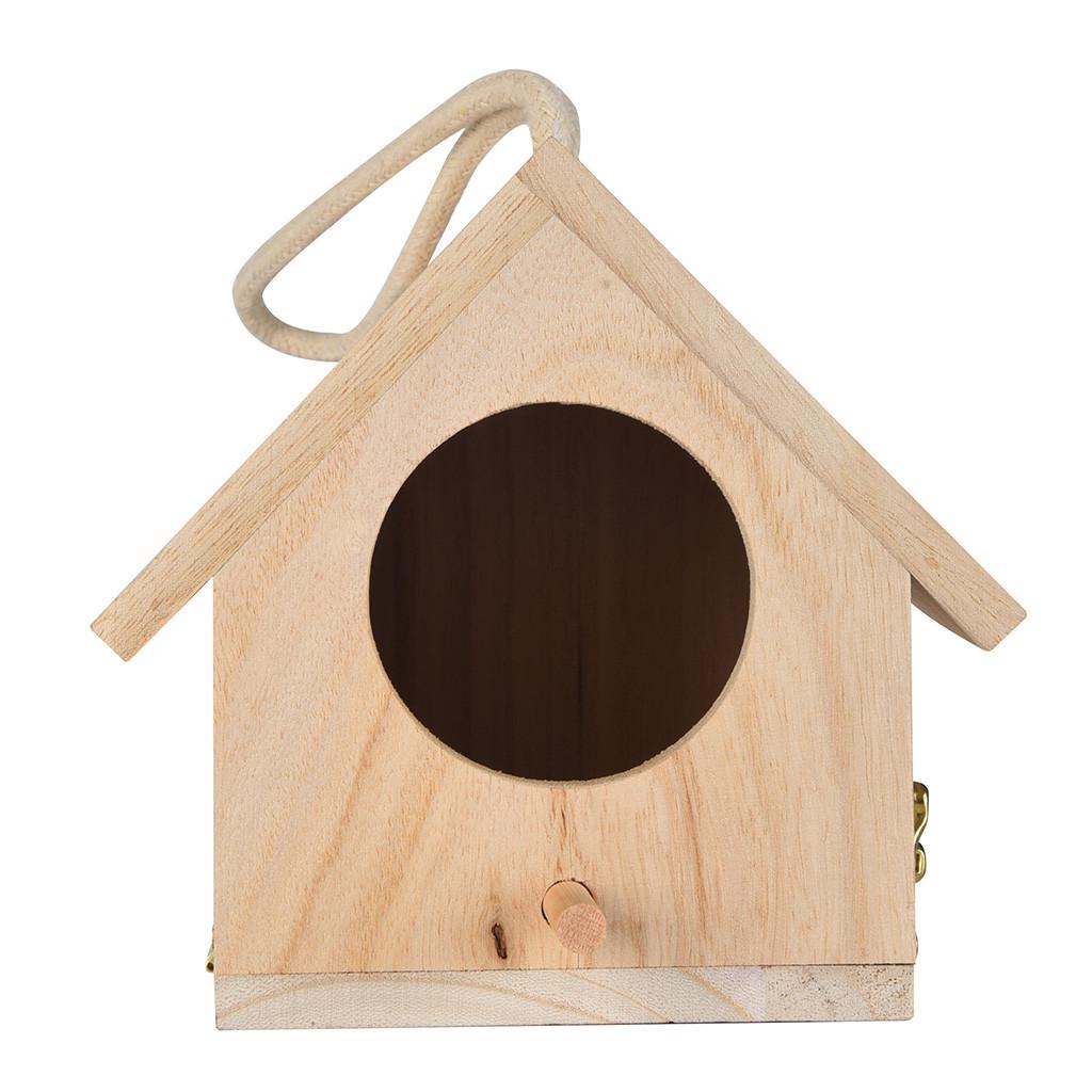 Hot Sale Wooden Large Nest Dox House Bird Bird Box Garden decoration Outdoor Wooden Boxes Bird Cages Nests Daily Necessities