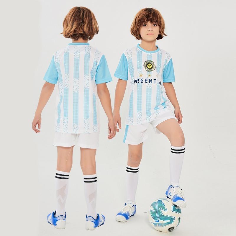 2026 US-Canada-Mexico World Cup Football Jersey Boys and Girls Sports Set Quick-Drying Children s Football Jersey Kit 4Y 100-110cm