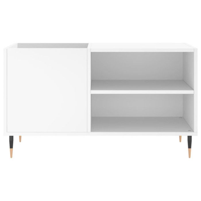 VidaXL Armoire à disques blanc 85x38x48 cm bois d'ingénierie 831692