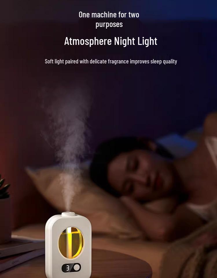 Automatic Aroma Diffuser & Deodorizer - Long-lasting Fresh Scent for Home, Bedroom, & Toilet Odor Removal