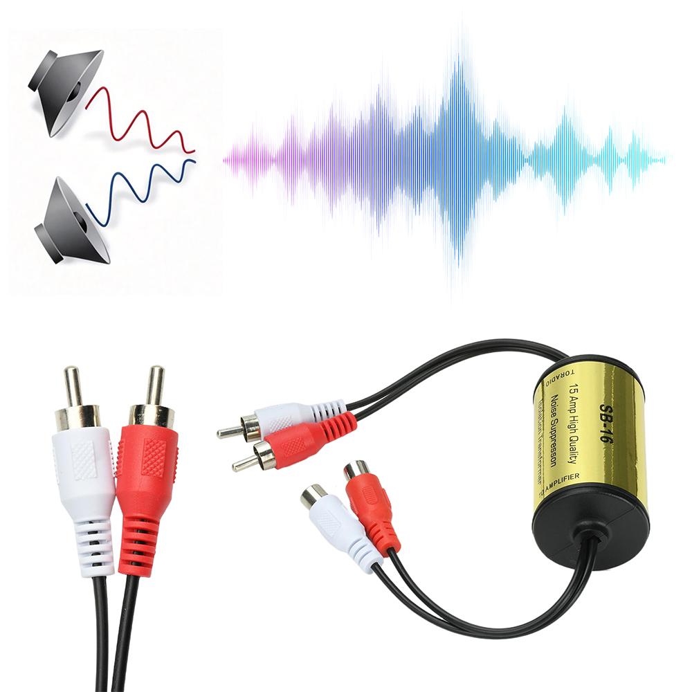 RCA Audio Rauschfilter Masseschleife Brummen Eliminator Für Auto Heim Stereoanlage Reduziert Lautsprecherrauschen Mit Industriellem Abschirmgehäuse