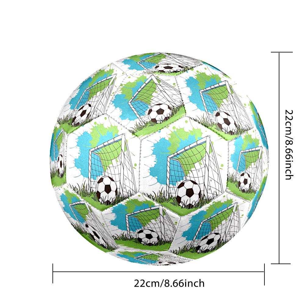 1pc Soccer Goal Ball Size 5 Suitable for Training & Matches, Machine-Stitched, Wear-Resistant Anti-Slip Covering, Gift for Christmas, Birthday. Q61708