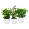 Simulated Plant Decorative Potted Plants, Indoor Desktop Simulated Green Plant Ornaments, Plastic Plant Potted Plants