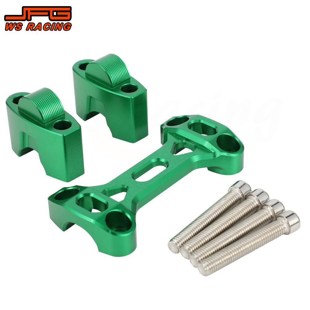 Handlebar Riser Mount For KLX Motorcycles Accessories 22mm CNC Handle Bar Riser Clamp Mount For Kawasaki KLX 110 110L Dirt Bike