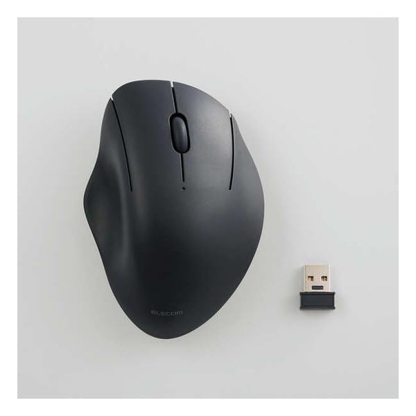 ELECOM SHELLPHA Wireless 3 Small Quiet Multi-Touch Mouse, Buttons, Size, Antibacterial, Design, Black, M-SH11MBSKXBK