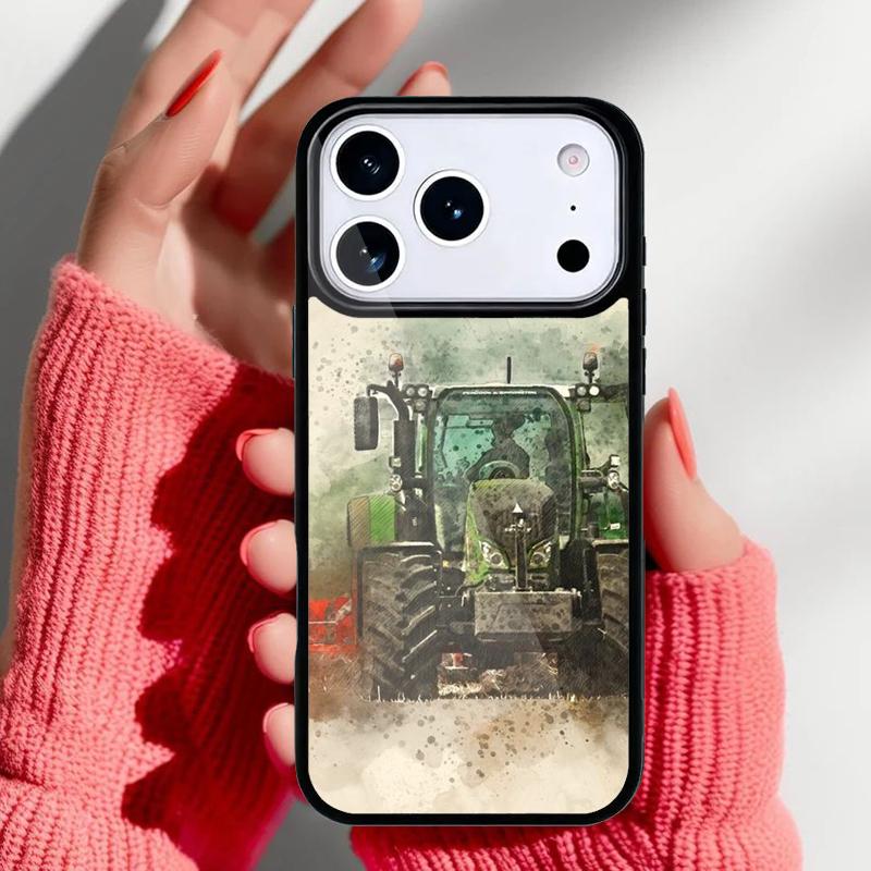 Farm Tractor Phone Case for iPhone 17 16 15 14 13 Pro Max Back Cover for 12 11 Pro Coque