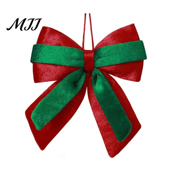 High Quality Fabric Bows Velvet Christmas Bow, Color Contrasting Wreath Bows, Holiday Home Accents Bowknot Accessories for Wreath, Xmas Tree, Wedding