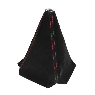 BESULEN Car Shift Boot Cover Suede Leather Shift Knob Boot Dust Cover Universal Manual