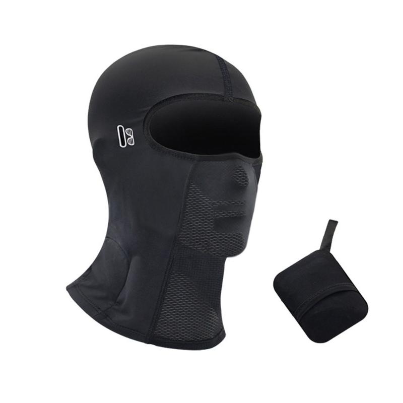 

Multiuse Cycling Ice Silk Head Cover Helmet Liner Sun Protective Face Mask Headgear for Motorcycle Biking Outdoor Sport чорний