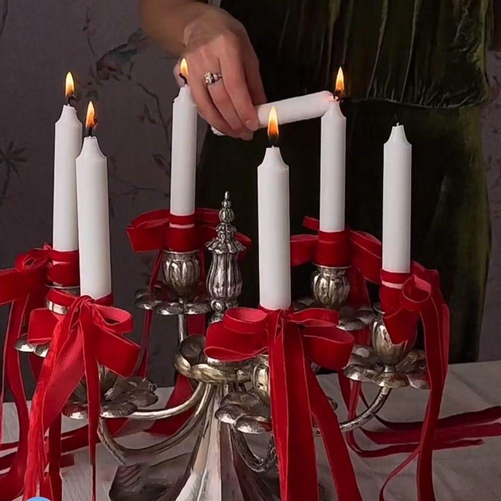 Velvet Fabric Christmas Tree Decorations Ribbon 6/10M Xmas Tree Hanging Decoration  Indoor/ Outdoor