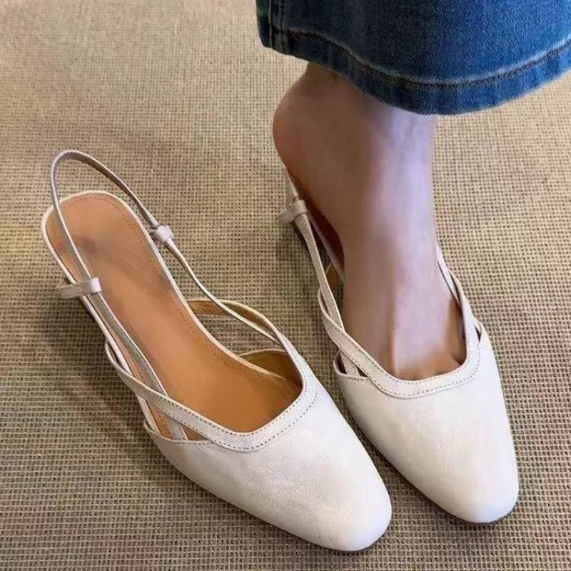 Fashion Ladies Shoes 2025 Fashion Closed Toe Women's Sandals Summer Slip-on Office and Career New Best Seller Comfortable Heels Women