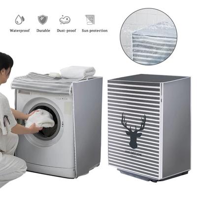 Waterproof Washing Machine Protection Cover Universal PEVA Washing Machine Cover Cloth Foldable Washable Dust Proof Cover