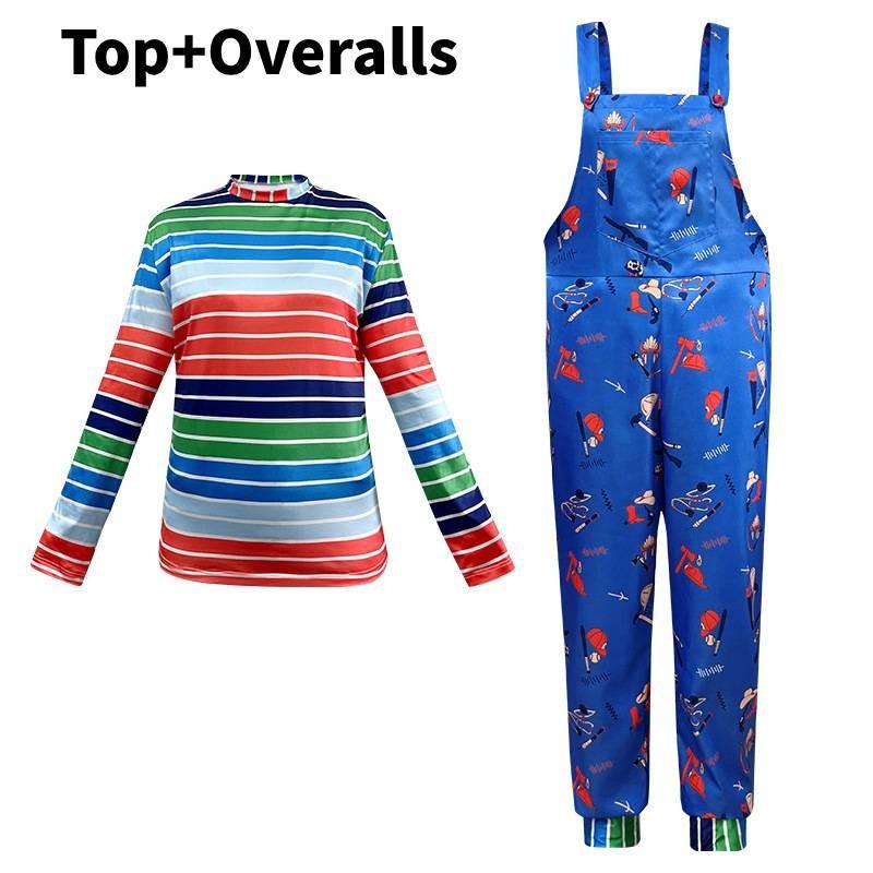 Childs Play Cosplay Costume With Polyester Fabric For Women Stage Performance