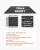 VEVOR Puzzle Exercise Mat, 24 PCS Fitness Equipment Mats, 610 X 610 X 10 Mm, High-Density EVA Foam Mat Set, Interlocking Rubber Soft Tiles